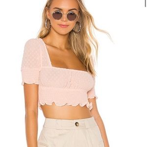 Superdown Pink Crop Top